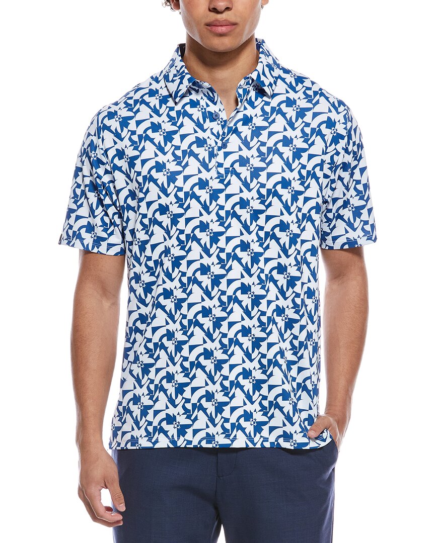 Callaway Layered Floral Print Polo Shirt