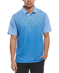 Callaway Engineered C Twill Print Golf Polo Shirt