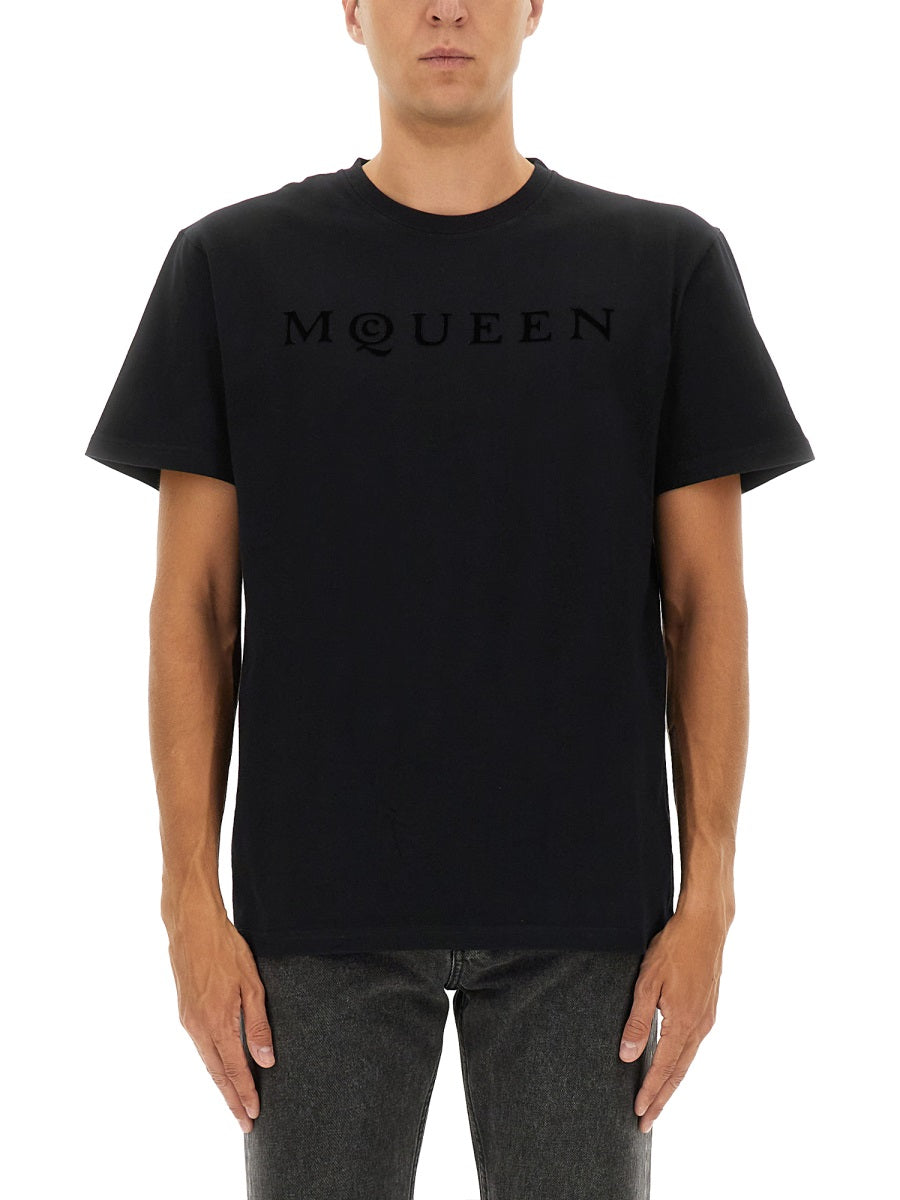 Alexander Mcqueen Men T-Shirt With Logo