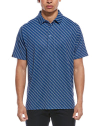Callaway Chevron Twill Print Polo Shirt