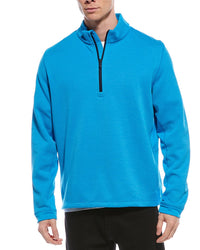 Callaway Mid-Weight Hex 1/4-Zip Pullover Blue