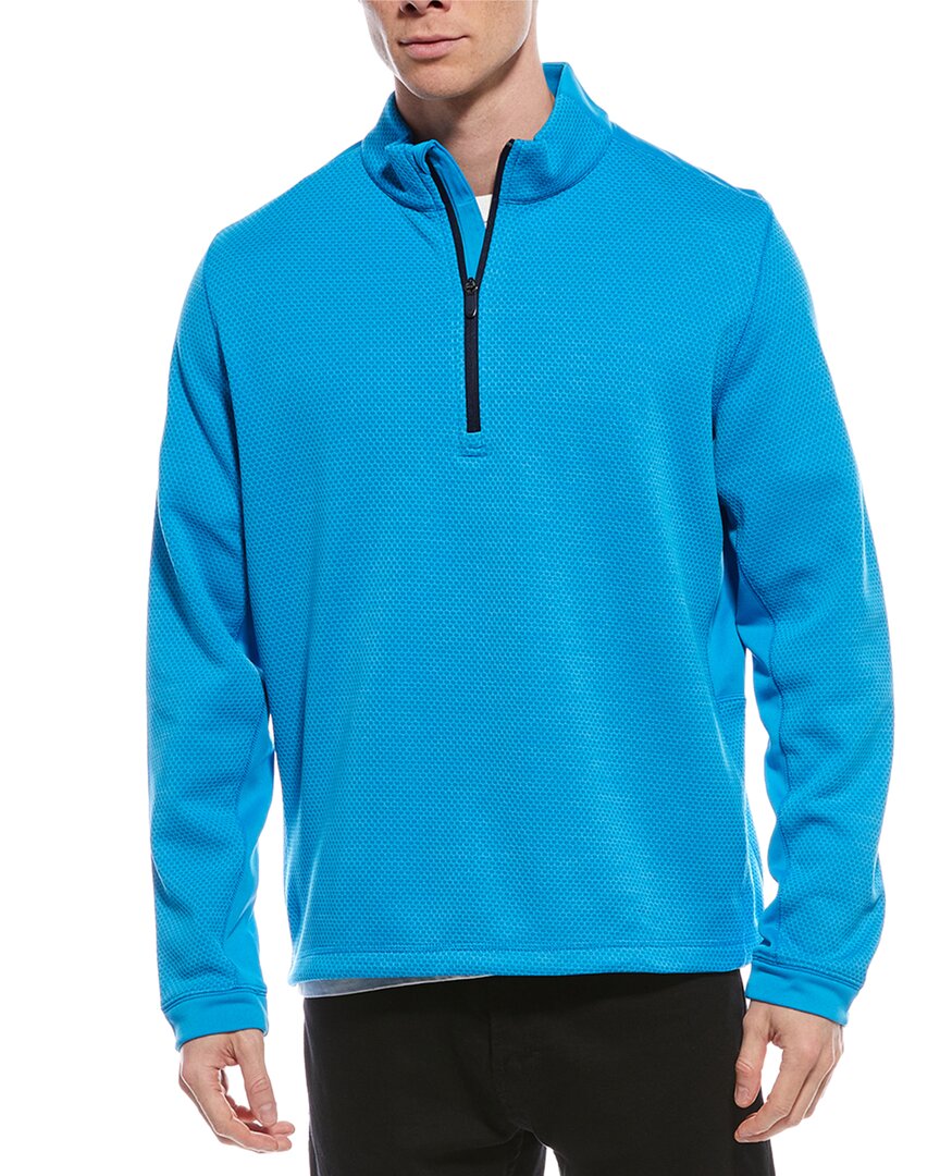 Callaway Mid-Weight Hex 1/4-Zip Pullover Blue