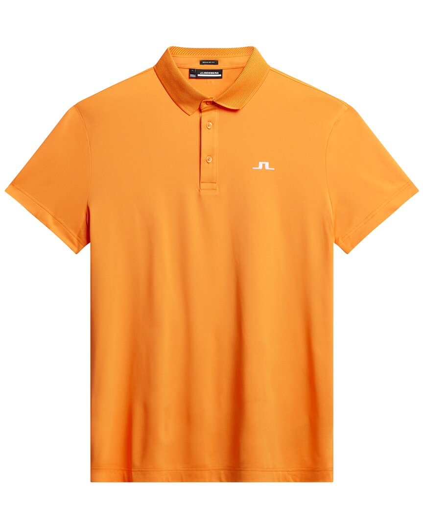 J.Lindeberg Wince Regular Fit Polo Regular S Orange