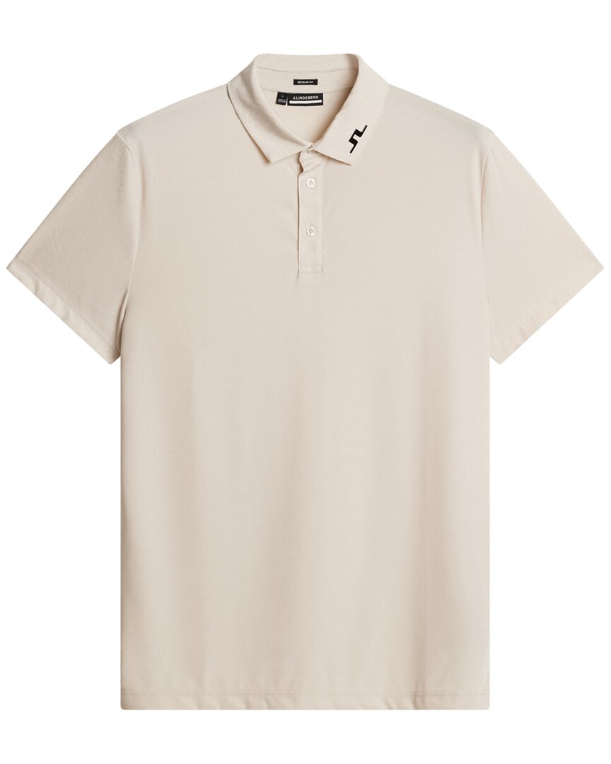 J.Lindeberg Bison Regular Jacquard Polo Regular XXL Blue