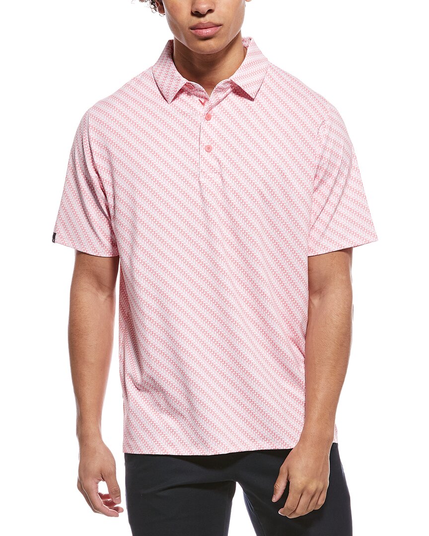 Callaway Chevron Twill Print Polo Shirt