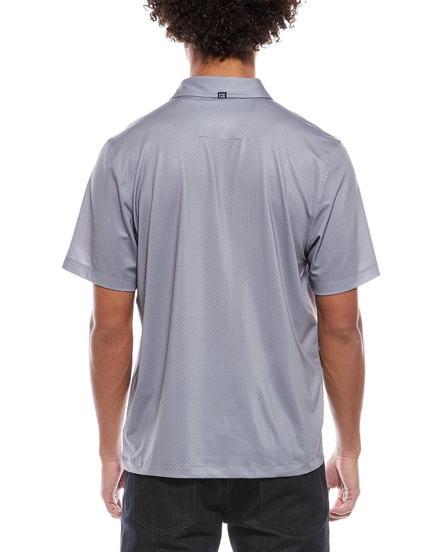 Cutter & Buck Pike Eco Tonal Geo Print Recycled Polo Shirt