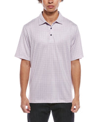 Cutter & Buck Pike Double Dot Print Stretch Polo Shirt