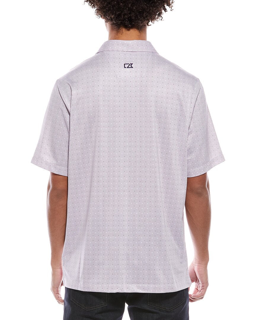 Cutter & Buck Pike Double Dot Print Stretch Polo Shirt