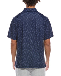 Callaway All Over Large Chevron Printed Polo Shirt