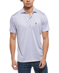 Tailorbyrd Micro Floral Printed Performance Polo Shirt
