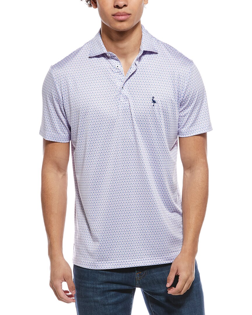 Tailorbyrd Micro Floral Printed Performance Polo Shirt