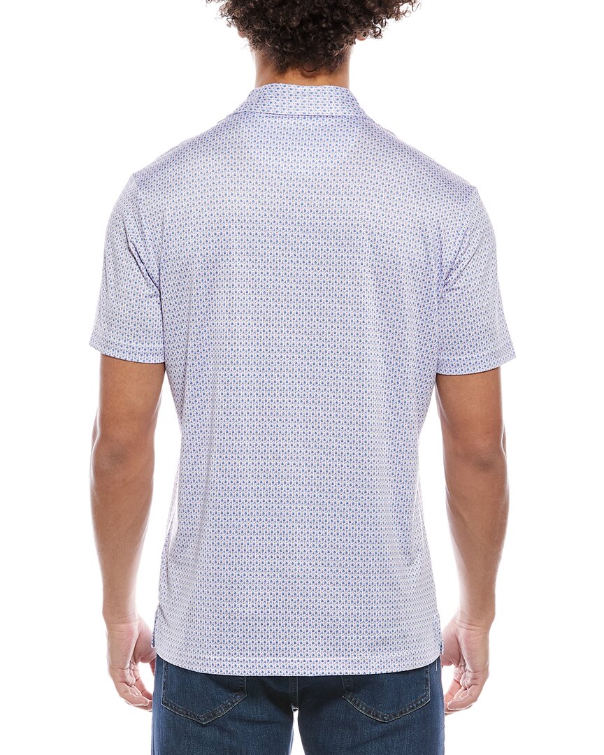 Tailorbyrd Micro Floral Printed Performance Polo Shirt