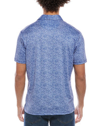 Tailorbyrd Abstract Maze Printed Performance Polo Shirt