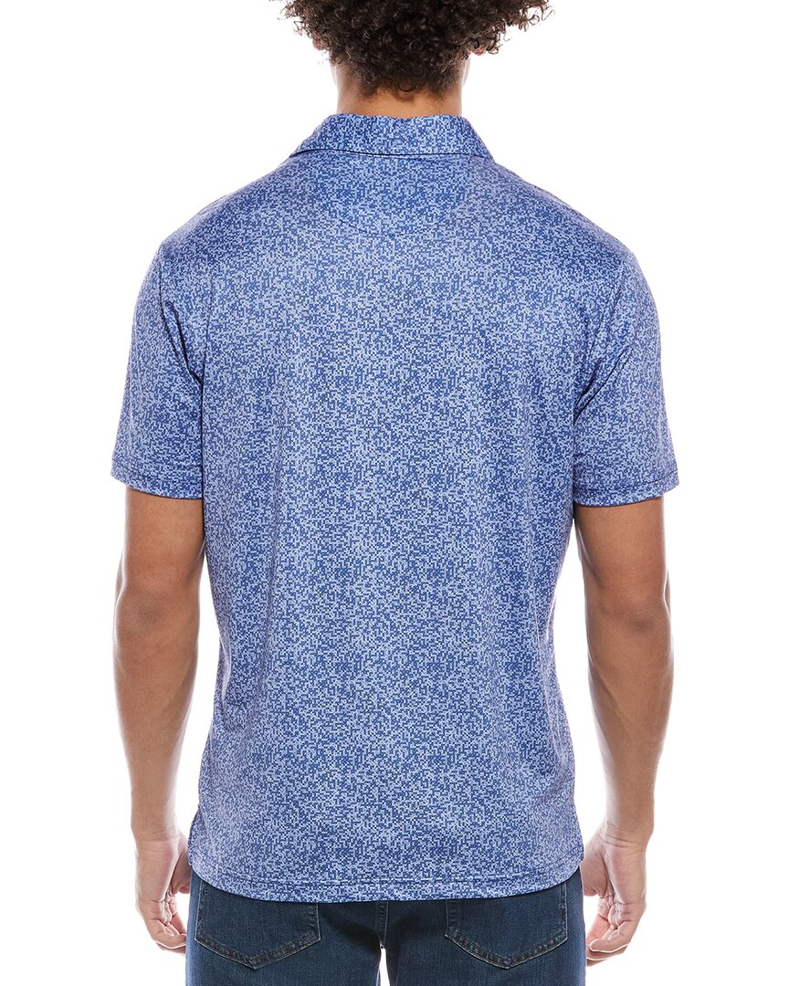Tailorbyrd Abstract Maze Printed Performance Polo Shirt