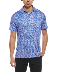 Tailorbyrd Floral Dreams Printed Performance Polo Shirt