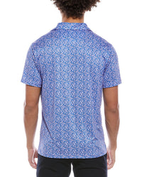 Tailorbyrd Floral Dreams Printed Performance Polo Shirt