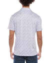 Tailorbyrd Ditsy Floral Printed Performance Polo Shirt