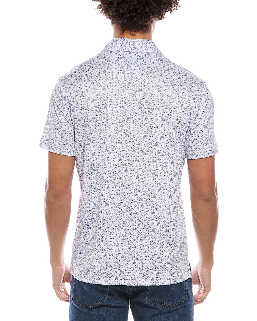 Tailorbyrd Ditsy Floral Printed Performance Polo Shirt