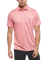 Tailorbyrd Honeycomb Jacquard Textured Performance Polo Shirt
