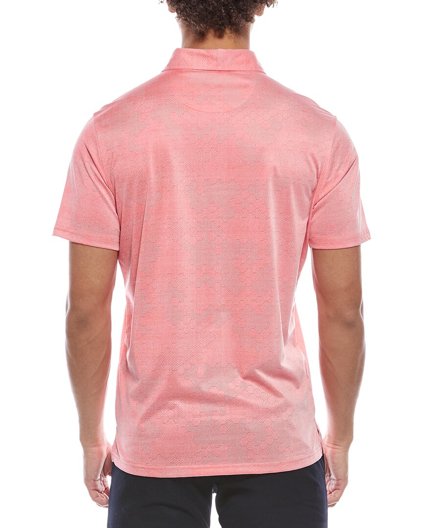 Tailorbyrd Honeycomb Jacquard Textured Performance Polo Shirt