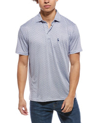Tailorbyrd Nested Diamond Printed Performance Polo Shirt