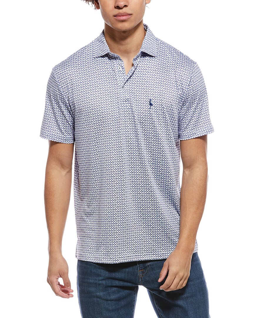 Tailorbyrd Nested Diamond Printed Performance Polo Shirt