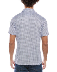 Tailorbyrd Nested Diamond Printed Performance Polo Shirt