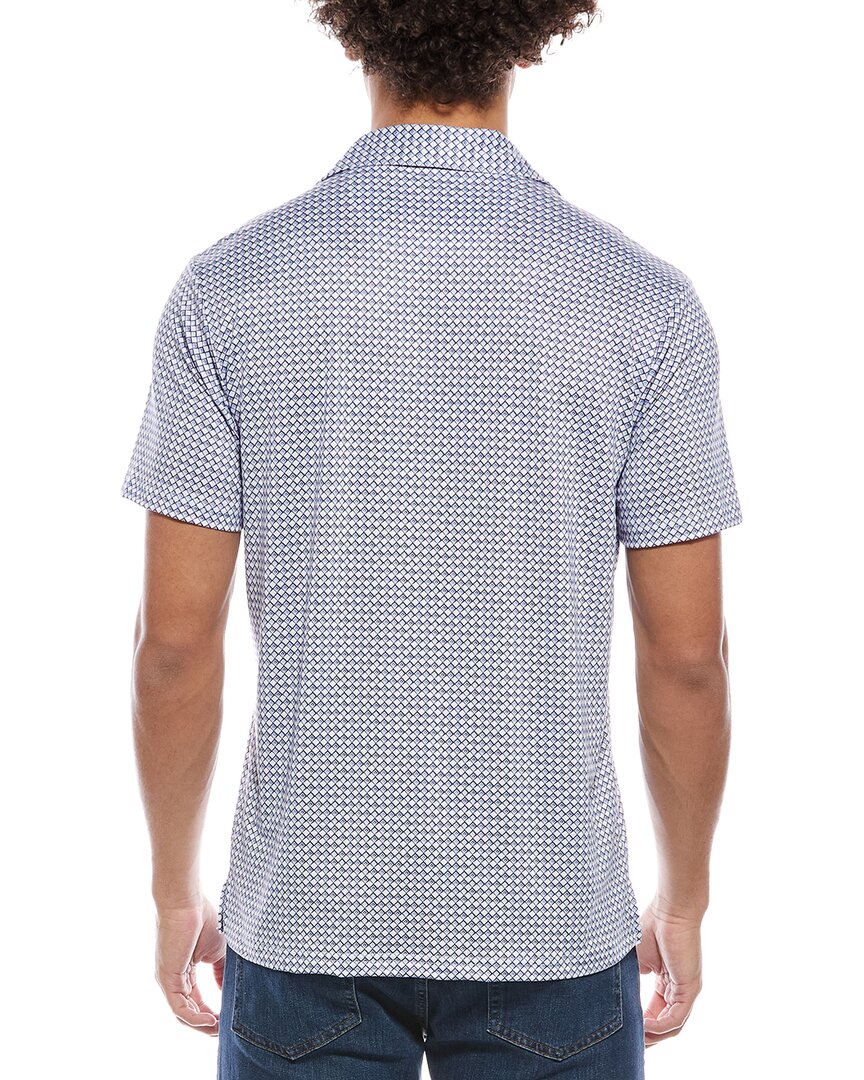 Tailorbyrd Nested Diamond Printed Performance Polo Shirt