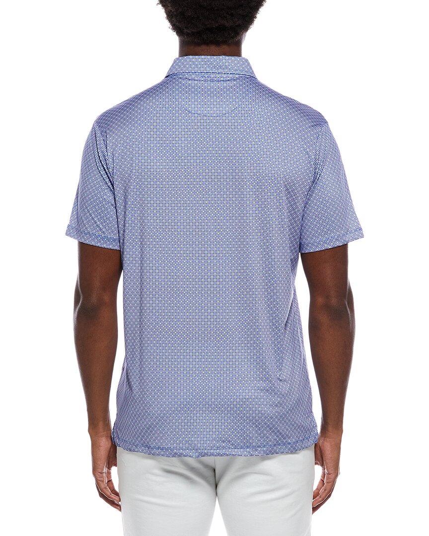 Tailorbyrd Geo Floral Printed Performance Polo Shirt
