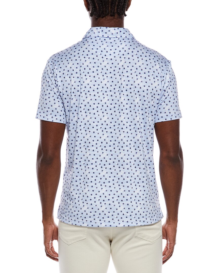 Tailorbyrd Vintage Stars Printed Performance Polo Shirt