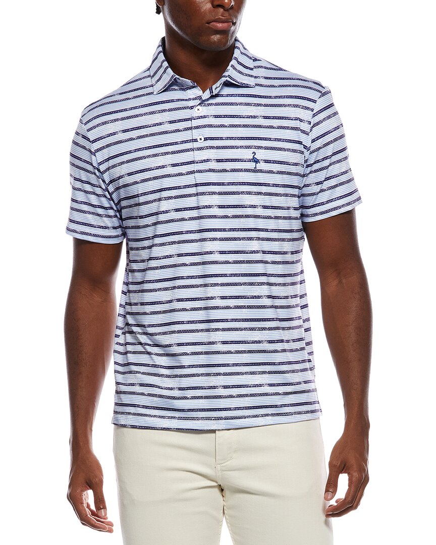 Tailorbyrd Stars And Stripes Printed Performance Polo Shirt