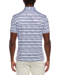 Tailorbyrd Stars And Stripes Printed Performance Polo Shirt