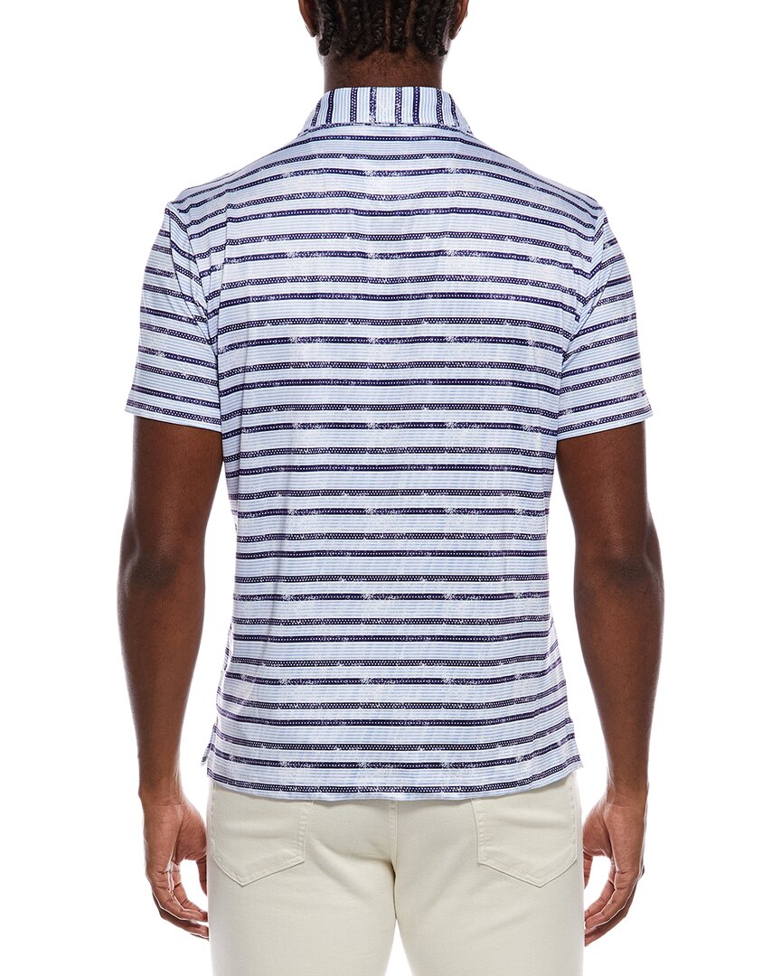 Tailorbyrd Stars And Stripes Printed Performance Polo Shirt