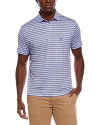 Tailorbyrd Geo Stars Printed Performance Polo Shirt