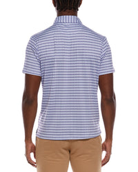 Tailorbyrd Geo Stars Printed Performance Polo Shirt