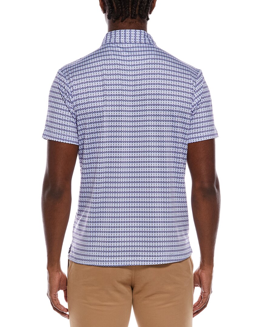 Tailorbyrd Geo Stars Printed Performance Polo Shirt