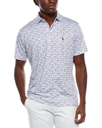 Tailorbyrd Hole-In-One Printed Performance Polo Shirt