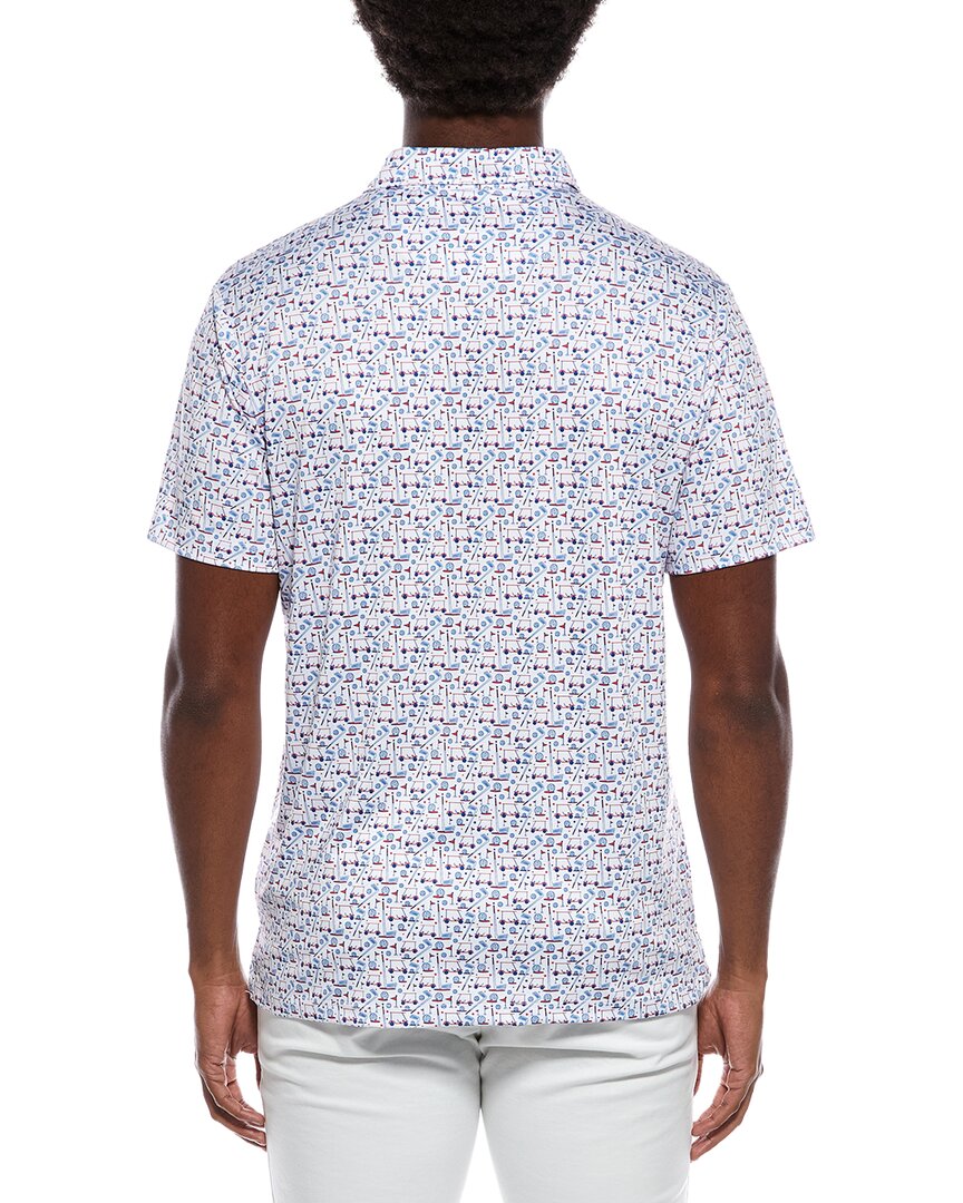 Tailorbyrd Hole-In-One Printed Performance Polo Shirt