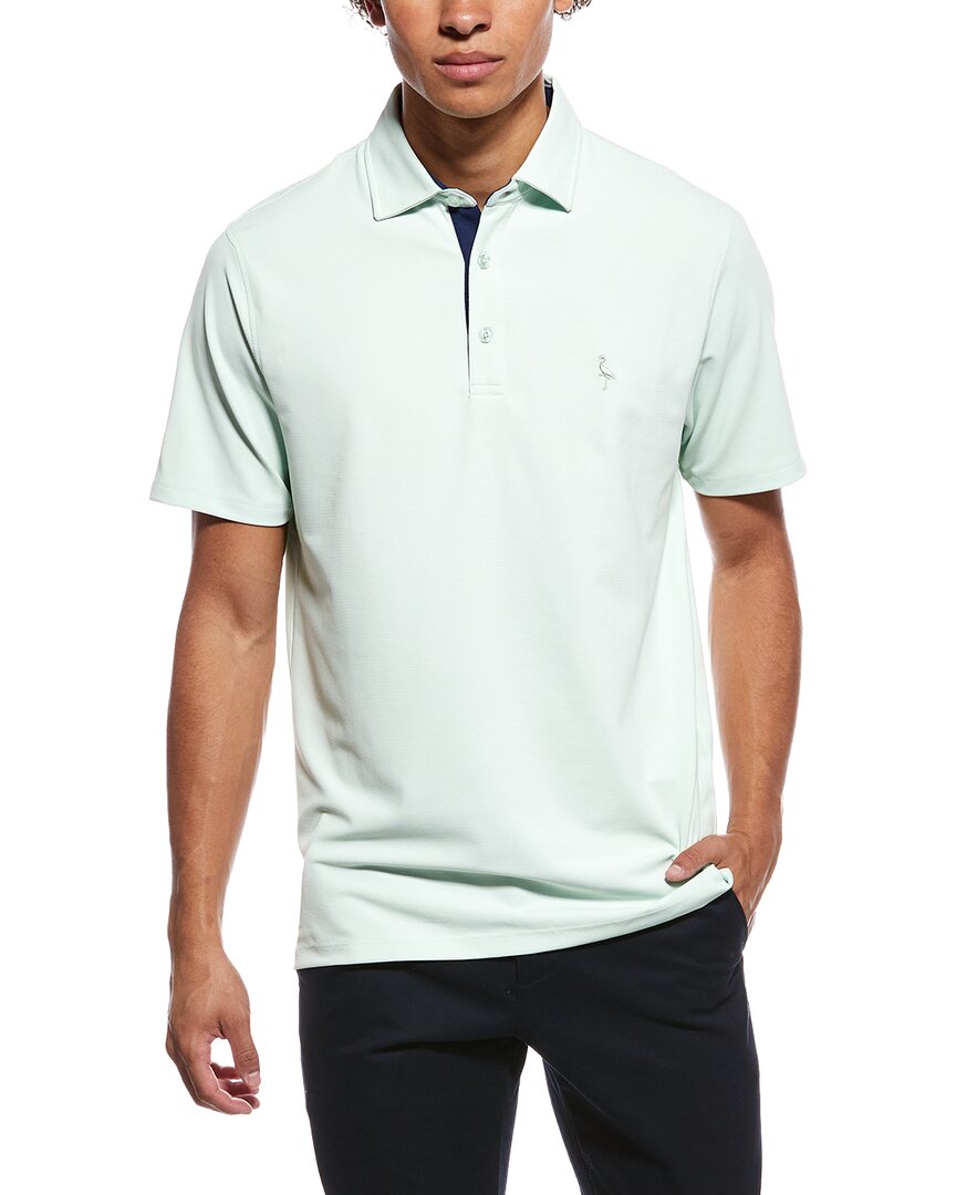 TailorByrd Tailorbyrd Micro Grid Textured Performance Polo Shirt