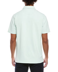 TailorByrd Tailorbyrd Micro Grid Textured Performance Polo Shirt