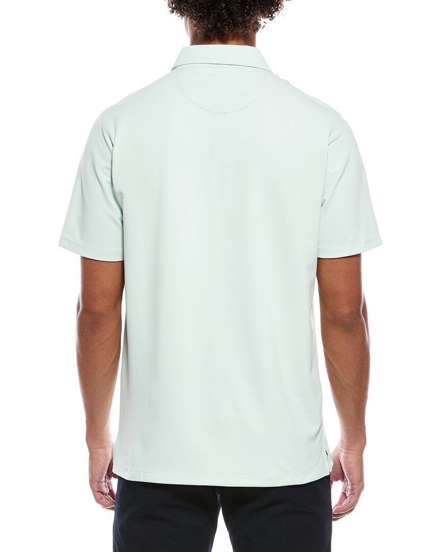 TailorByrd Tailorbyrd Micro Grid Textured Performance Polo Shirt