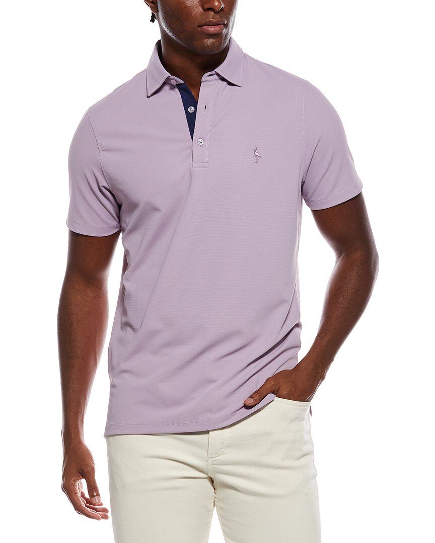 Tailorbyrd Micro Grid Textured Performance Polo Shirt
