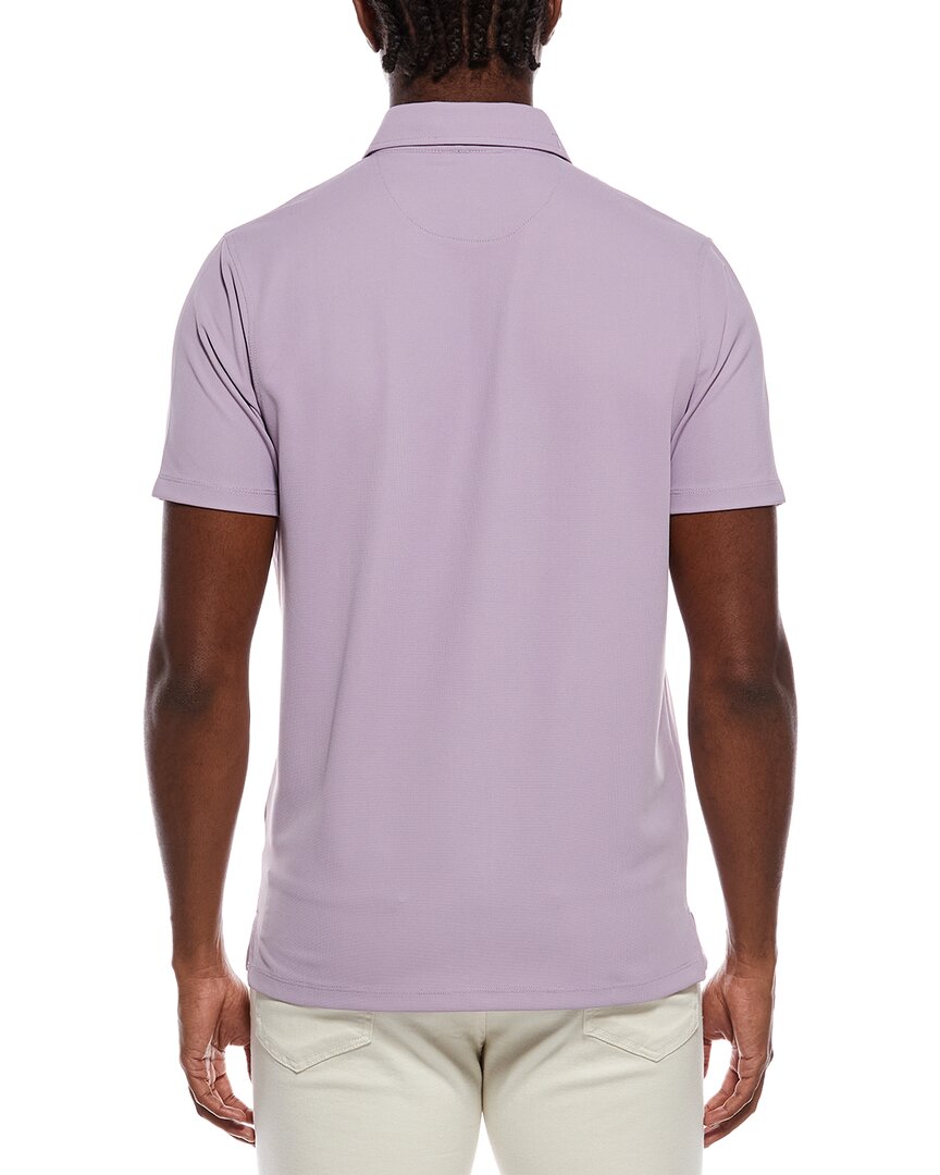 Tailorbyrd Micro Grid Textured Performance Polo Shirt