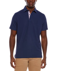 Tailorbyrd Micro Grid Textured Performance Polo Shirt