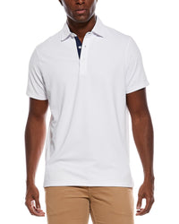 Tailorbyrd Micro Grid Textured Performance Polo Shirt