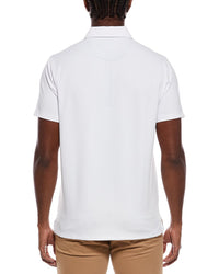 Tailorbyrd Micro Grid Textured Performance Polo Shirt