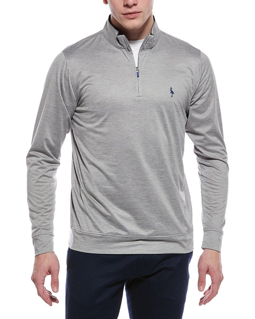 Tailorbyrd Melange Mesh Performance Quarter Zip Pullover