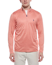 Tailorbyrd Melange Mesh Performance Quarter Zip Pullover
