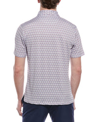 Tailorbyrd Floral Chain Printed Performance Polo Shirt