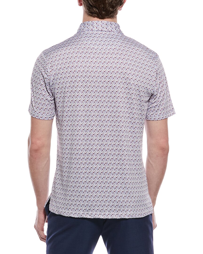 Tailorbyrd Floral Chain Printed Performance Polo Shirt